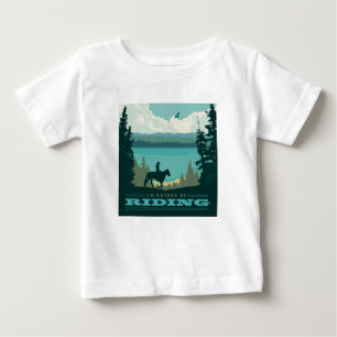 Camiseta De Bebé Prefiero Estar Cabalgando