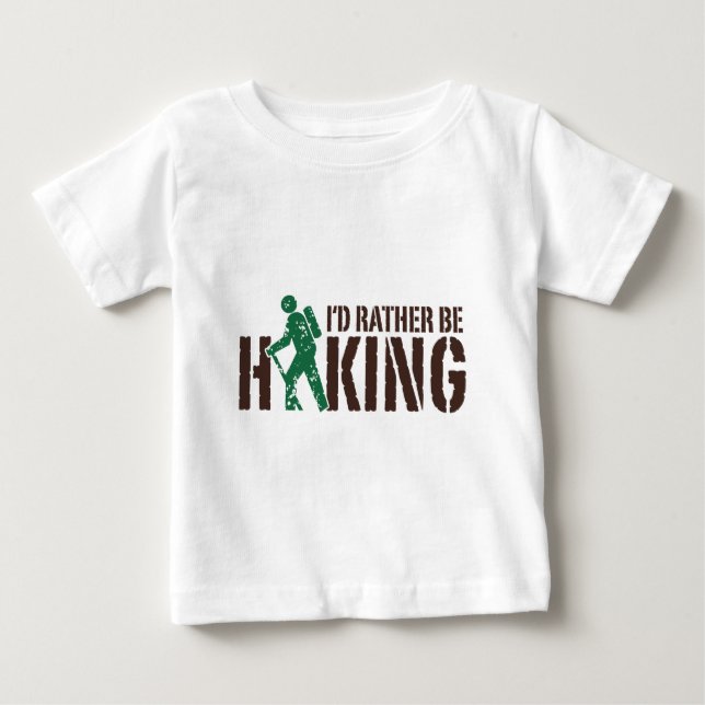 Camiseta De Bebé Prefiero hacer senderismo (Anverso)