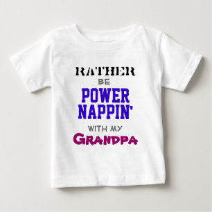 Camiseta De Bebé Prefiero Ser Poderoso Con Mi Abuelo