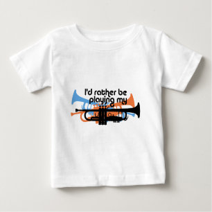 Camiseta De Bebé Prefiero tocar mi trompeta