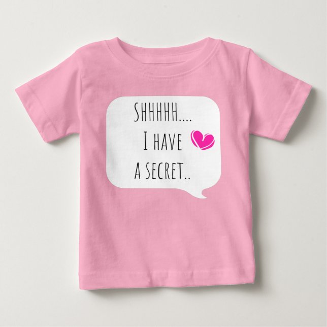 Camiseta De Bebé Pregnancy reveal big sister (Anverso)