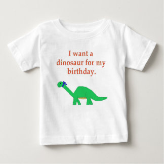 Camiseta De Bebé Prendas de dinosaurio de cumpleaños