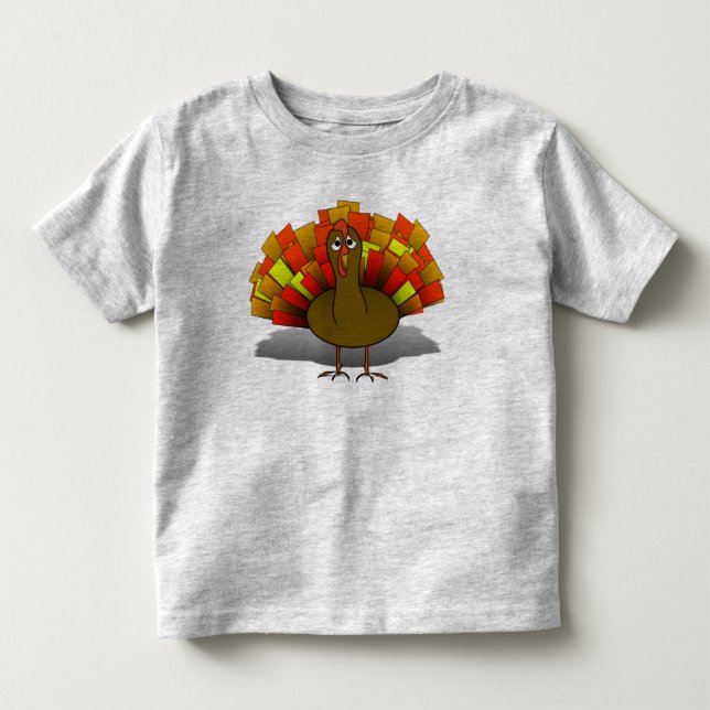 Camiseta De Bebé Preocupada Turquía en el Día de Acción de Gracias (Anverso)