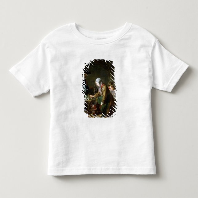 Camiseta De Bebé Preparación de una comida (Anverso)