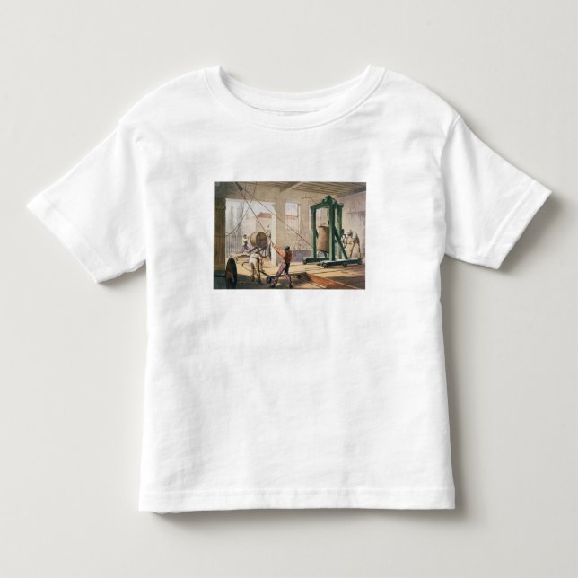 Camiseta De Bebé Preparando el cable, 'del Telegraph atlántico (Anverso)