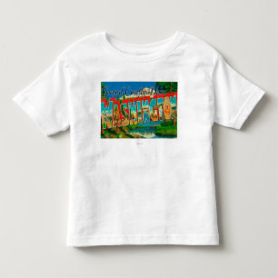 Camiseta De Bebé Presa magnífica de Coulee, Washington - letra