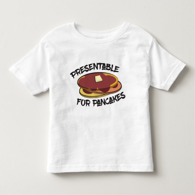 Camiseta De Bebé Presentable para las tortitas Toddler T-Shirt (Anverso)