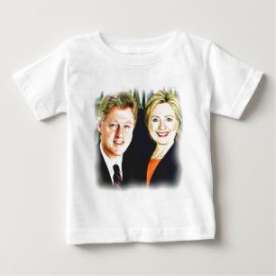 Camiseta De Bebé Presidente Bill Clinton y Presidente Hillary Clint