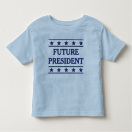Camiseta De Bebé Presidente futuro azul