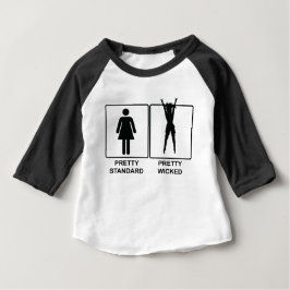 Camiseta De Bebé Pretty Standard vs. Pretty Wicked