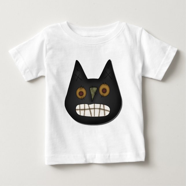 Camiseta De Bebé Prim Black Cat Tshirts y regalos (Anverso)