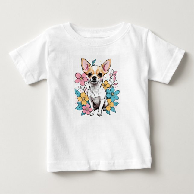 Camiseta De Bebé Primavera Chihuahua (Anverso)