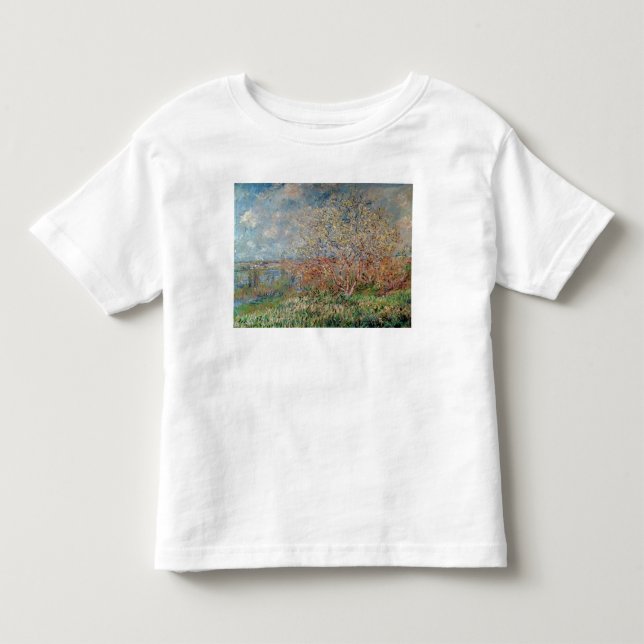 Camiseta De Bebé Primavera de Claude Monet el |, 1880-82 (Anverso)