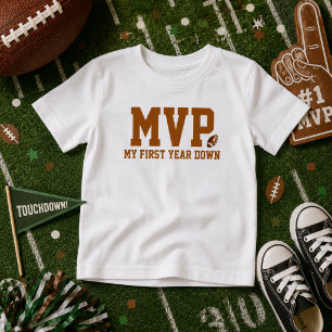Camiseta De Bebé Primer Año Caído Cumpleaños 1er Fútbol Bebé