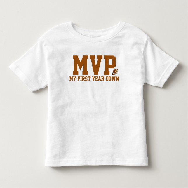 Camiseta De Bebé Primer año de caída | Fútbol Primer bebé cumpleaño (Anverso)