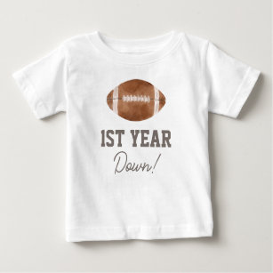 Camiseta De Bebé Primer año del primer cumpleaños del fútbol