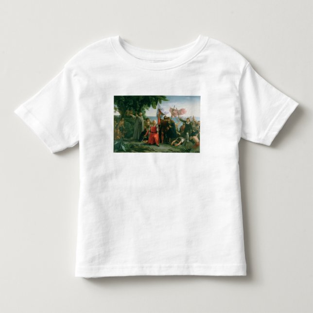 Camiseta De Bebé Primer aterrizaje de Cristóbal Colón adentro (Anverso)