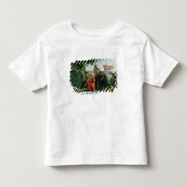 Camiseta De Bebé Primer aterrizaje de Cristóbal Colón adentro (Anverso)