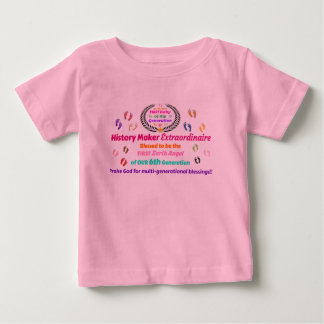 Camiseta De Bebé Primer bebé: Hacedor de historia extraordinario