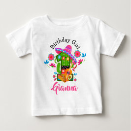 Camiseta De Bebé Primer Chica de cumpleaños Fiesta | Fiesta de Méxi