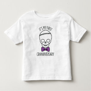 Camiseta De Bebé Primer cráneo de los niños con Bowtie