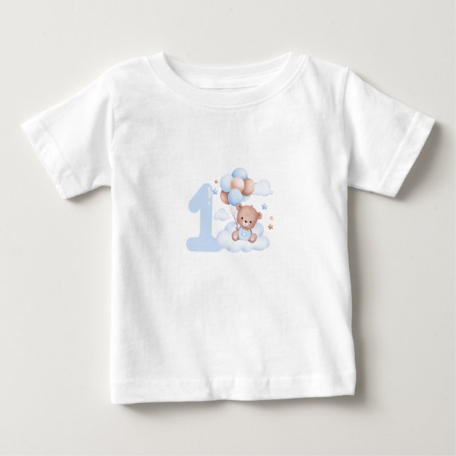 Camiseta De Bebé Primer cumpleaños (Anverso)