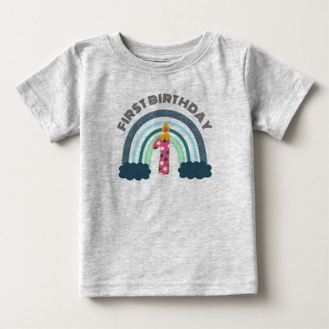 Camiseta De Bebé Primer cumpleaños Boho Baby Girl (Anverso)