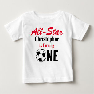 Camiseta De Bebé Primer cumpleaños de All Star Soccer