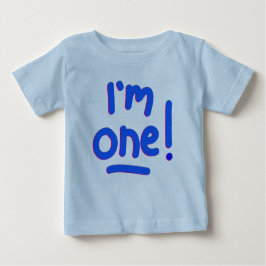 CAMISETA DE BEBÉ PRIMER CUMPLEAÑOS DE BEBÉ - "¡SOY UNO!"