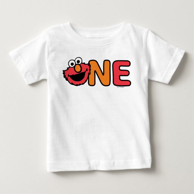 Camiseta De Bebé Primer cumpleaños de Elmo (Anverso)
