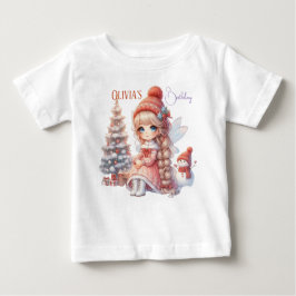 Camiseta De Bebé Primer Cumpleaños de Fairy First Girl