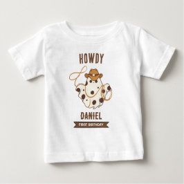 Camiseta De Bebé Primer cumpleaños de Ghost Cowboy