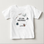 Camiseta De Bebé Primer cumpleaños de Harry Potter<br><div class="desc">Celebra un primer cumpleaños mágico con este encantador diseño temático de Harry Potter. Con detalles extravagantes inspirados en el Wizarding World, es la manera perfecta de agregar encanto y emoción a la celebración de un hito. Una deliciosa elección para los aficionados de todas las edades que aman la magia de...</div>