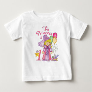 Camiseta De Bebé Primer cumpleaños de la Princesa
