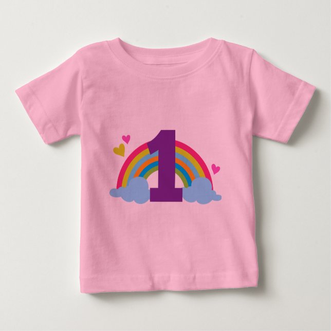 Camiseta De Bebé Primer cumpleaños de las nietas (Anverso)