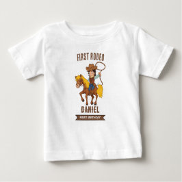 Camiseta De Bebé Primer cumpleaños de Rodeo Cowboy