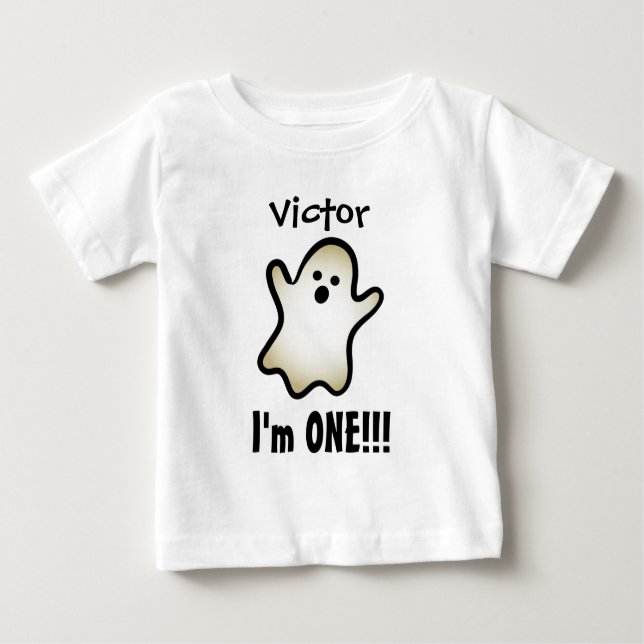 Camiseta De Bebé Primer cumpleaños de un año GHOST V12 (Anverso)