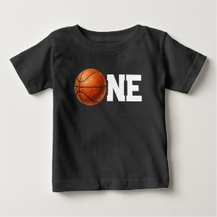 Camiseta De Bebé Primer cumpleaños de un baloncesto