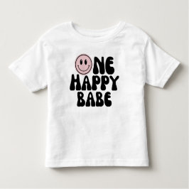 Camiseta De Bebé Primer cumpleaños de un feliz Chica de Babe