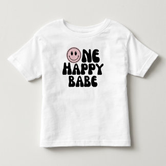 Camiseta De Bebé Primer cumpleaños de un feliz Chica de Babe