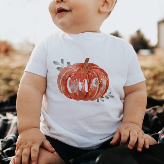 Camiseta De Bebé Primer cumpleaños de una calabaza pequeña (Subido por el creador)