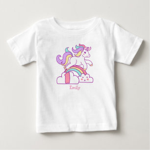 Camiseta De Bebé Primer cumpleaños de Unicornio