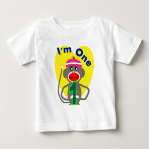 Camiseta De Bebé Primer cumpleaños del bebé "soy un" diseño del