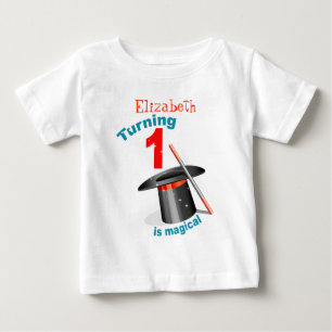 Camiseta De Bebé Primer cumpleaños del Fiesta Mágico