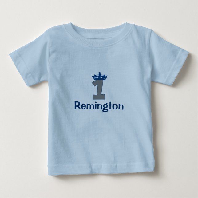 Camiseta De Bebé primer cumpleaños del pequeño príncipe (Anverso)