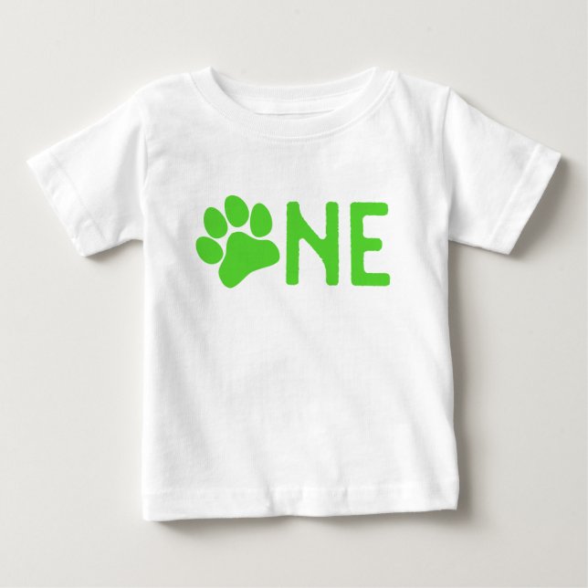 Camiseta De Bebé Primer cumpleaños del perro (Anverso)
