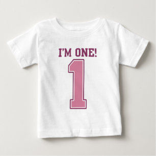 Camiseta De Bebé Primer cumpleaños del primer Chica