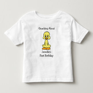 Camiseta De Bebé Primer cumpleaños feliz pequeño yeso amarillo
