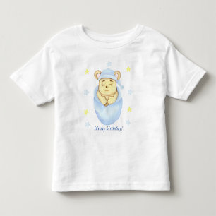 Camiseta De Bebé Primer cumpleaños personalizado Teddy Bear Boy