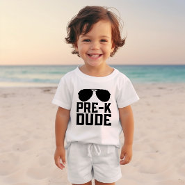 Camiseta De Bebé Primer día de gafas de sol preescolares